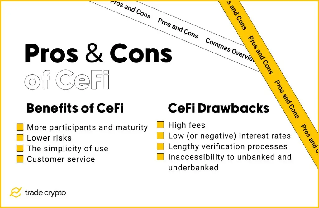 CeFi pros and cons