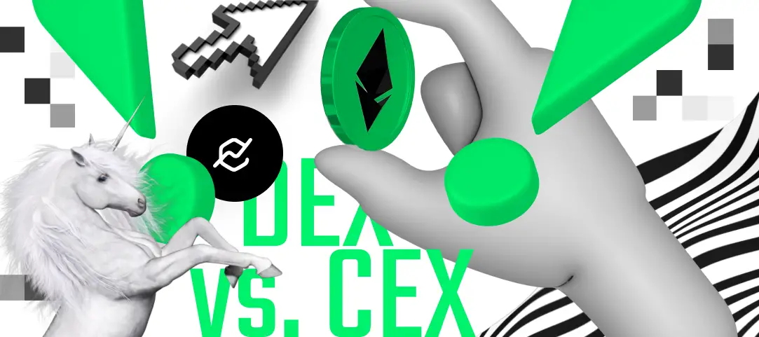 dex vs. cex uniswap ethereum hand