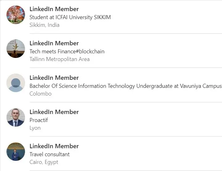 LinkedIn Pi network employees