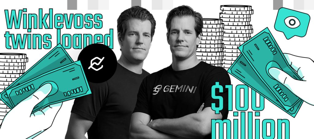 Winklevoss twins loan Gemini $100 million: Bloomberg