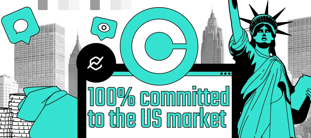 Coinbase remains 100% committed to the US market